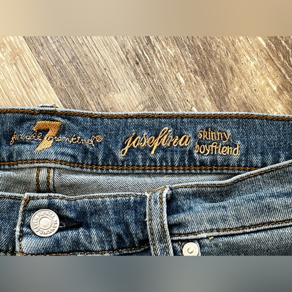 7 FOR ALL MANKIND | JOSEFINE SKINNY BOYFRIEND | Sz 32 - Picture 5 of 7